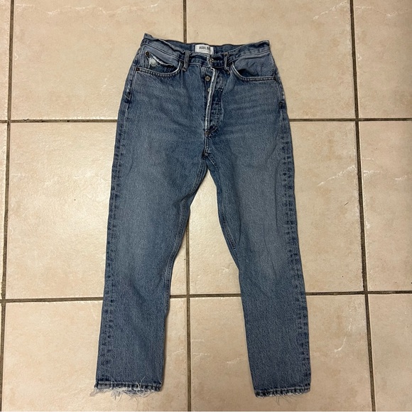 Agolde Denim - Agolde Blue Button Fly Jeans